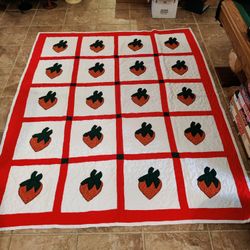STRAWBERRY 🍓 FIELD QUILT