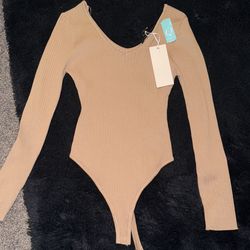 Tan body suit 