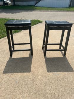 🩶🖤26”2 piece Wood counter Stool 🖤🩶