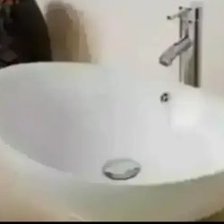 Modern Ceramic Vessel Sink - Vanity Bowl - Large Oval White..... CHECK OUT MY PAGE FOR MORE ITEMS