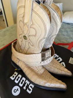 BOTAS de Cocodrilo PIEL ORIGINAL con cinturon