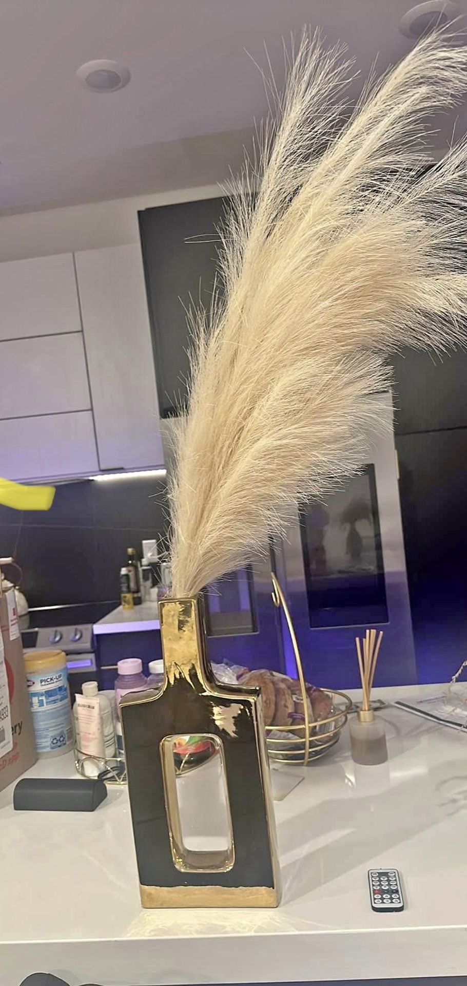 Super cute decor gold Pampas Grass