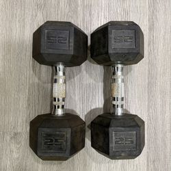 25lb dumbbells (2) 