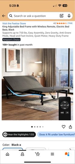 King size Adjustable bed base