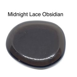 Midnight Lace Obsidian Worry Stone from Russia 22.4g
