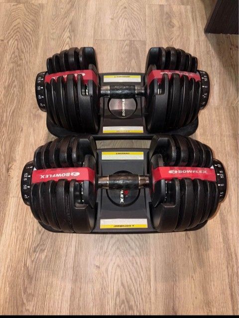 Pair Of 52.5lb Bowflex SelectTech Dumbbells 