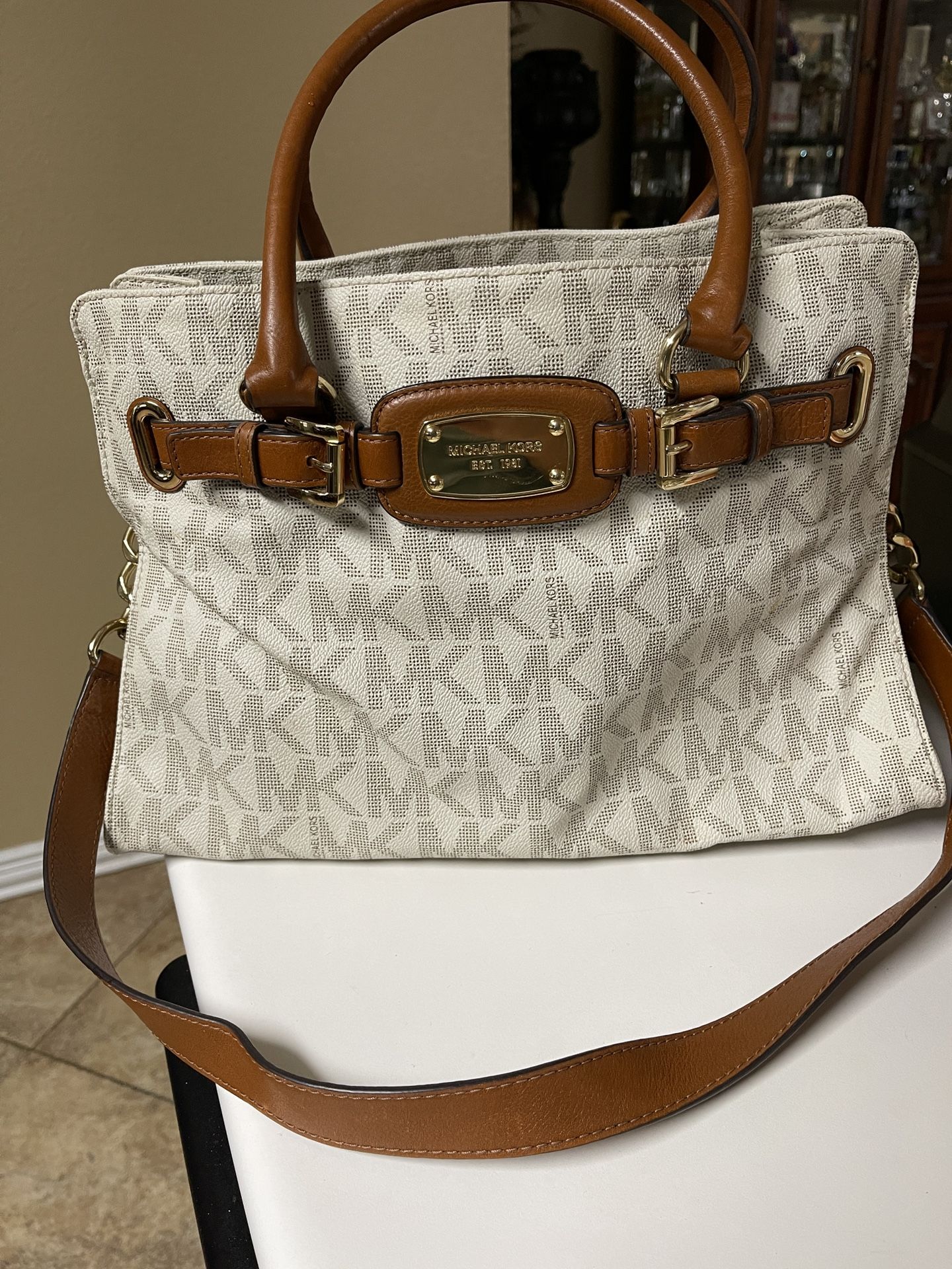 mk kenly tote brown