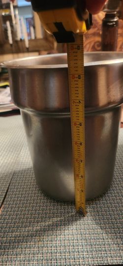 Restaurant Pans Stainless Steel, 2 1/2 Quart Round Vegetable Insert Or Soup 