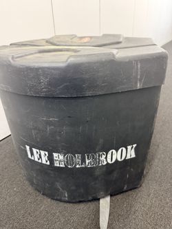 Large Black Hard-Shell Storage Case with Lid | Lee Holbrook / SMB Markings