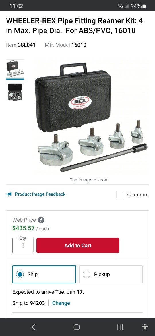 Pipe Fitting Reamer