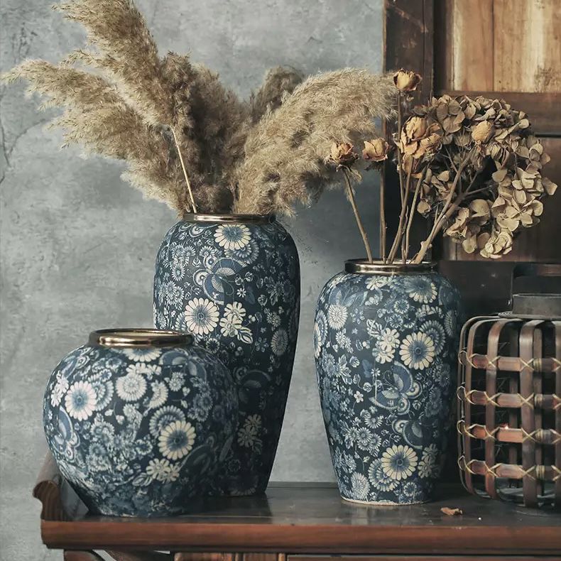 Vintage Blue Vase Set | Online Purchase 🚚💨📦