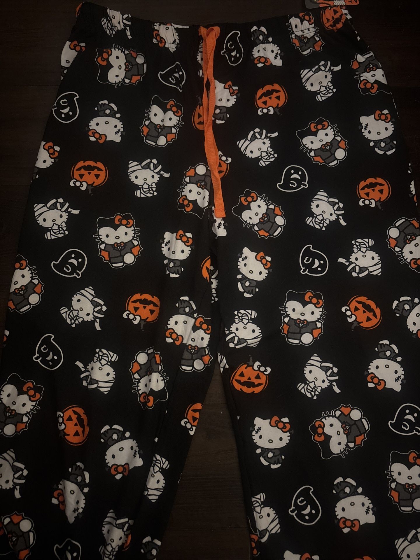 Halloween Hello Kitty Small Frankenstein Mummy Pumpkin Pajama Pants Medium