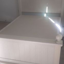 White Full Bed frame 