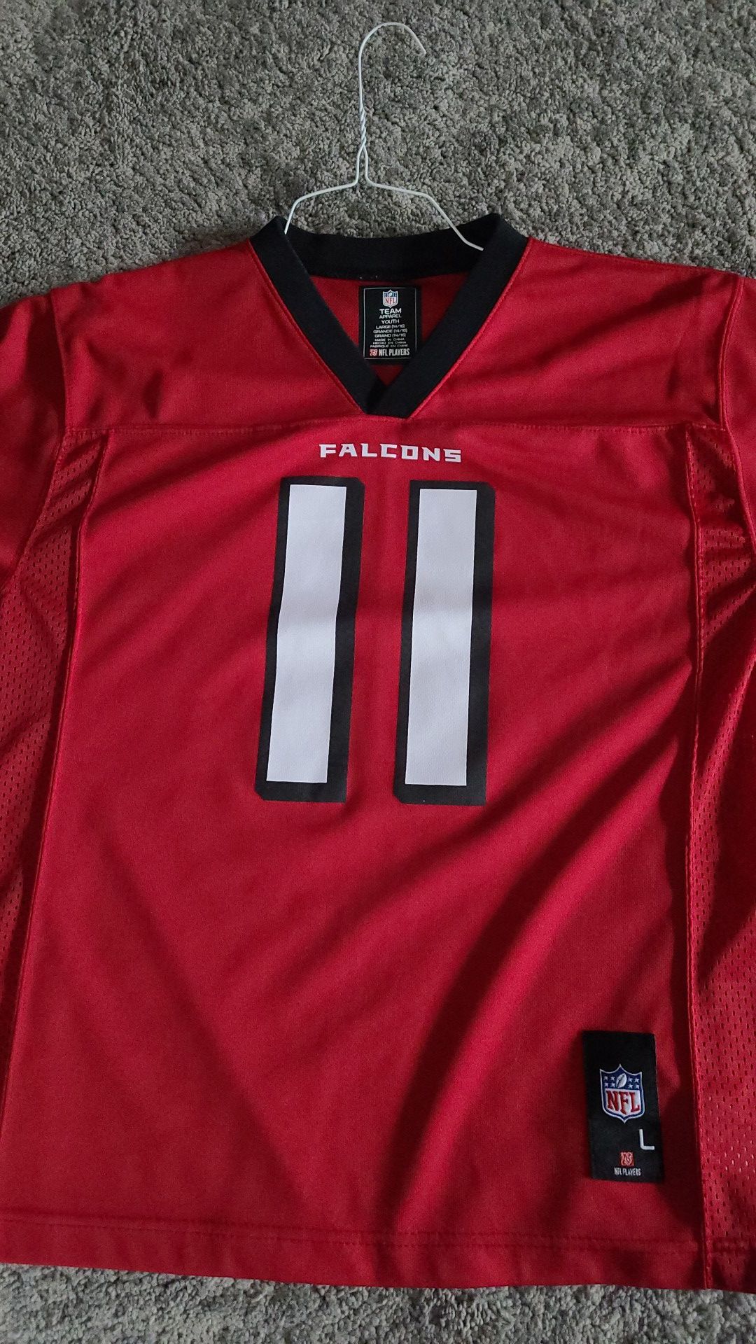 Falcons Jones Jersey youth Large