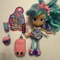 Shopkins Shoppie Doll Set – With Accessories, Suitcase & Tags!