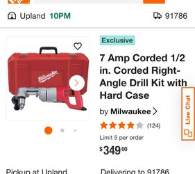7 Amp Corded 1/2 in. Corded Right-Angle Drill
