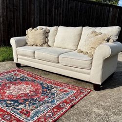 Cordelia Sofa By Raymour and Flanigan Including Throw Pillows and Delivery 