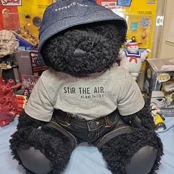 Kenneth Cole New York Plush Black Teddy Bear Stir The Air Stuffed Animal