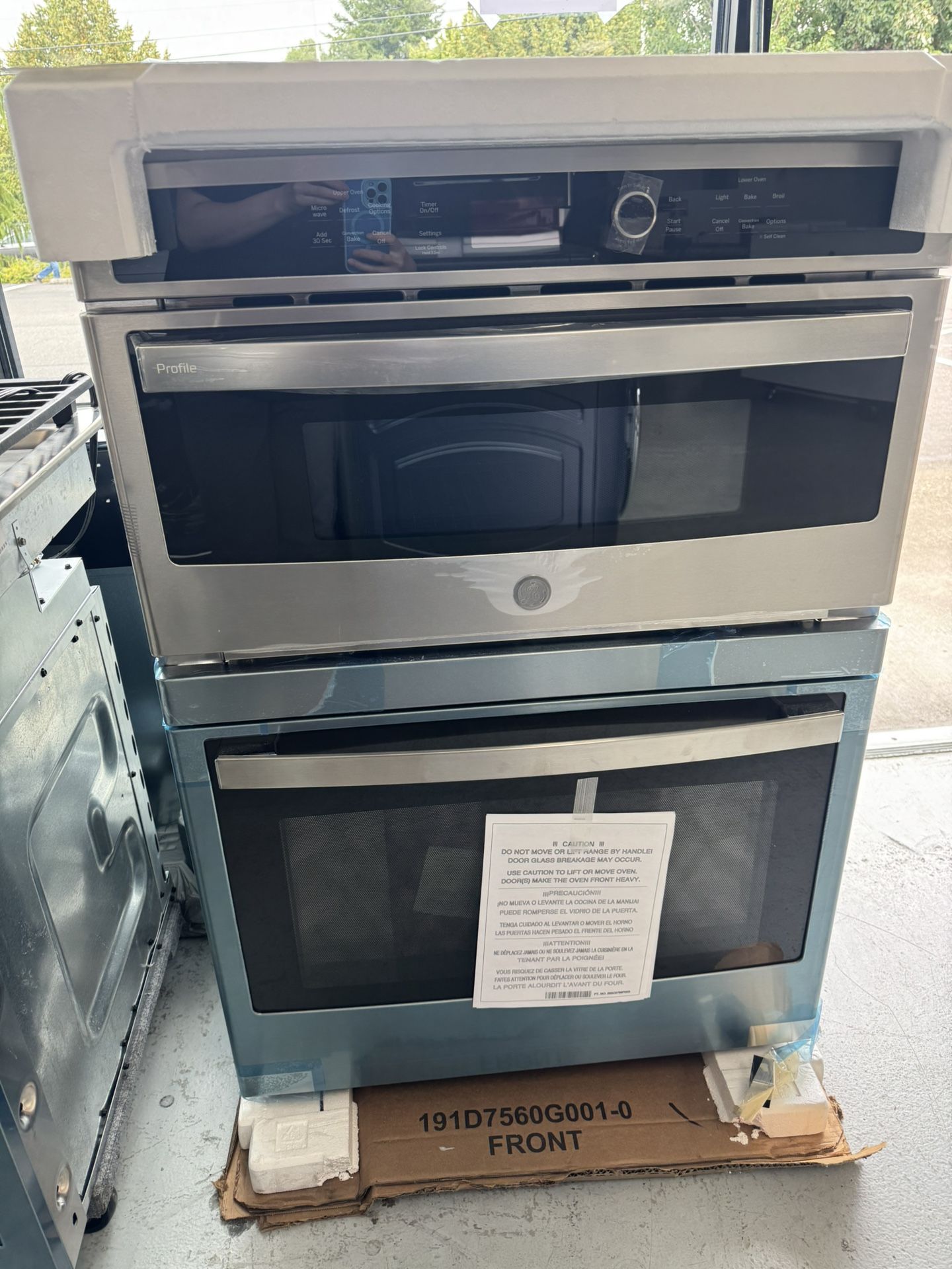 GE Profile Wall Oven And Convection Microwave Combo