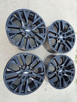 CHEVROLET WHEELS OEM FACTORY SIZE 22" GMC WHEELS