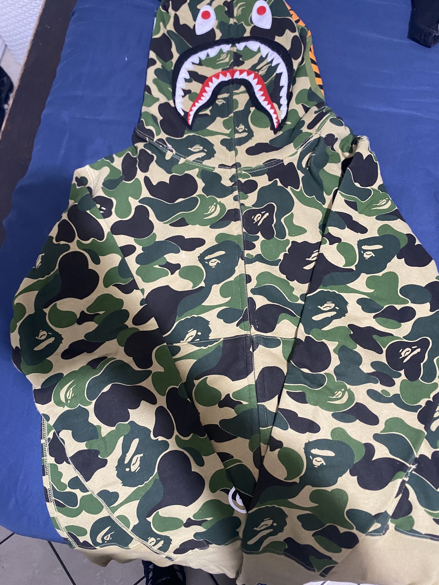 Bape full zip hoodie