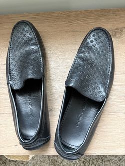 Giorgio Armani Black Leather Loafers