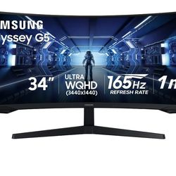 Samsung G5 34in curved gaming monitor New