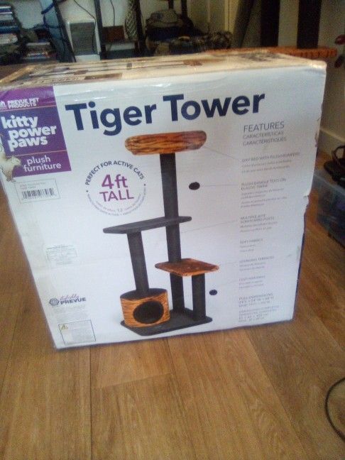Tiger Tower Cat Tree 4ft Tall