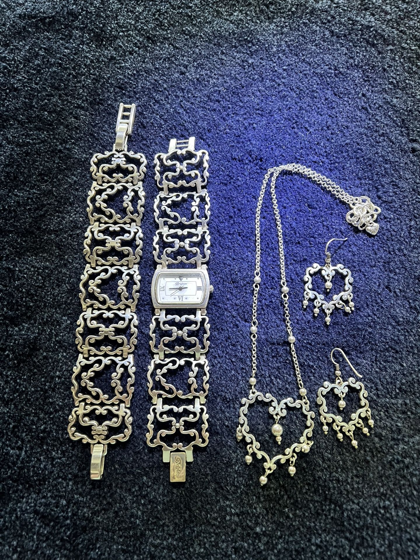 Brighton Silver Matching Jewelry Set 