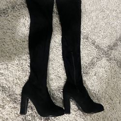 Thigh High Black Boots 