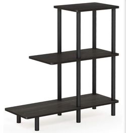 FURINO 3-shelf Cascade BOOKSHELF. - Black