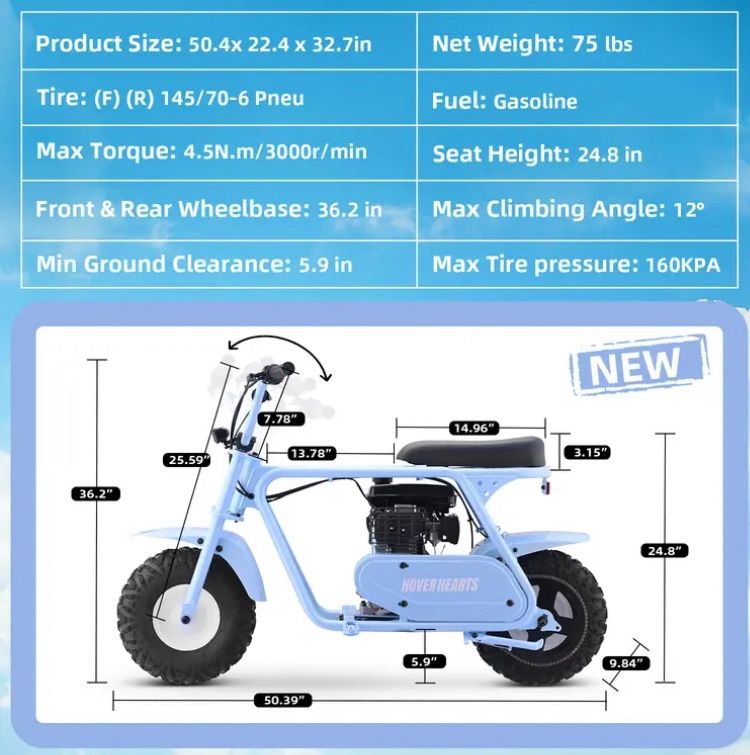 Mini bike 100cc Brand New Never Used Minibike