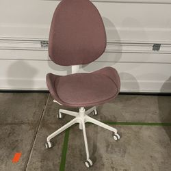 Pink Armless IKEA Desk Chair