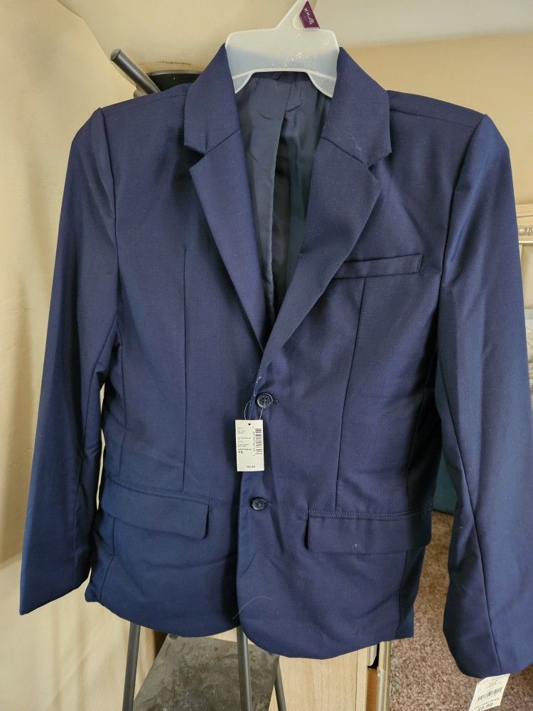 Navy Sports Coat Blazer Size 16 Kids