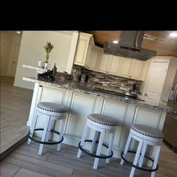 3 Ashley Bar Stools 