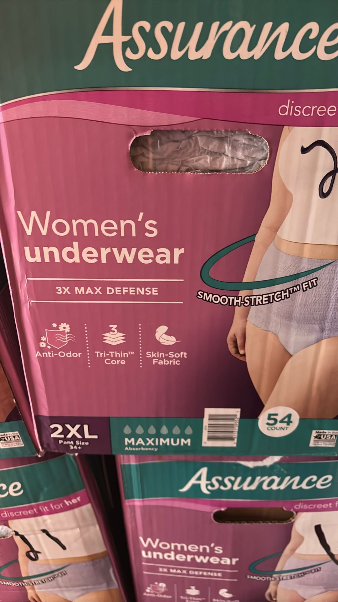 Adult Diapers: Assurance Size 2X  $ 40 Case