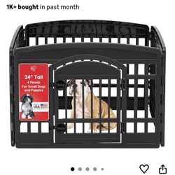 4 Panel Dog Playpen With Door