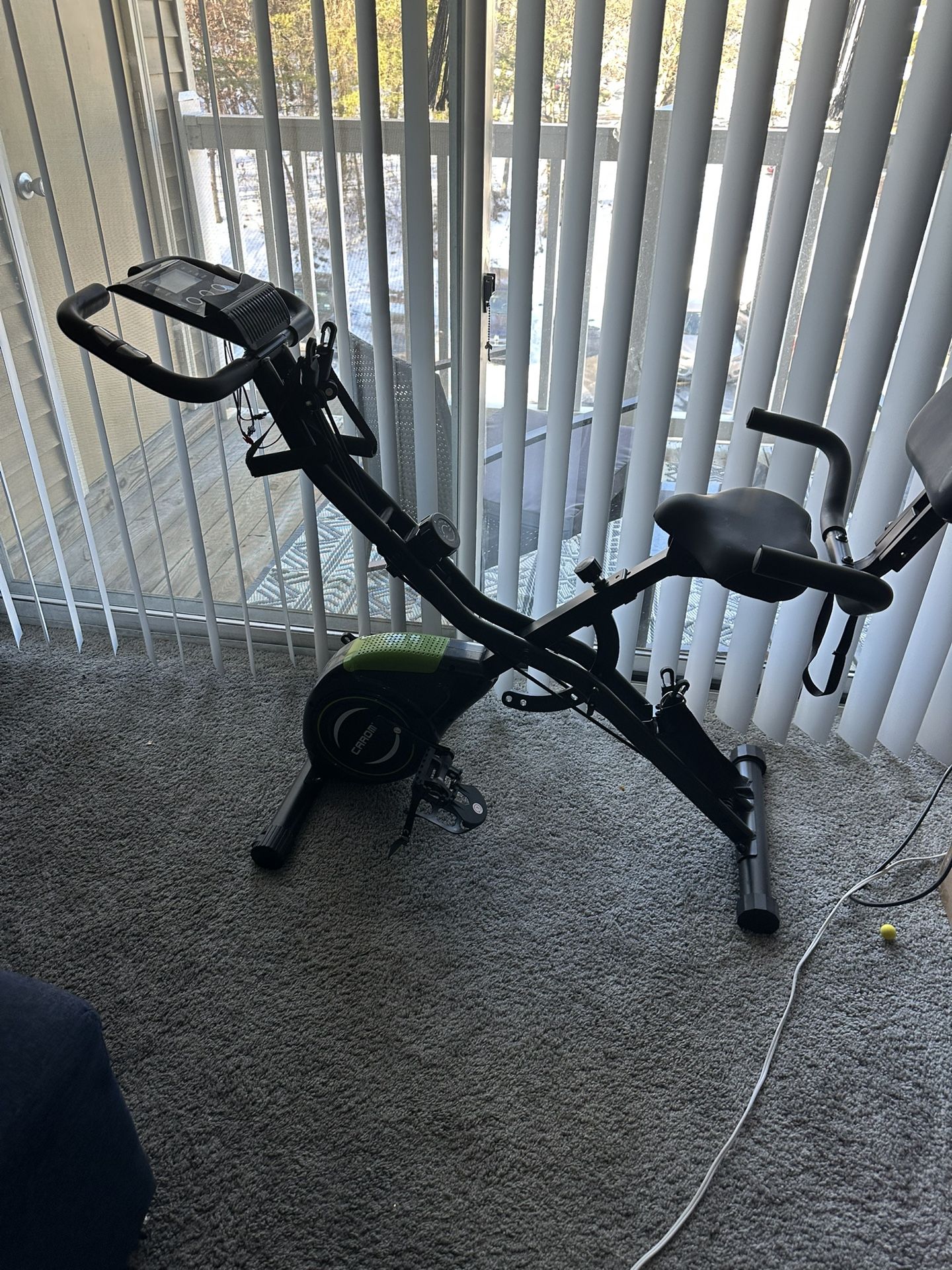 Exercise Bike With Resistance Rope