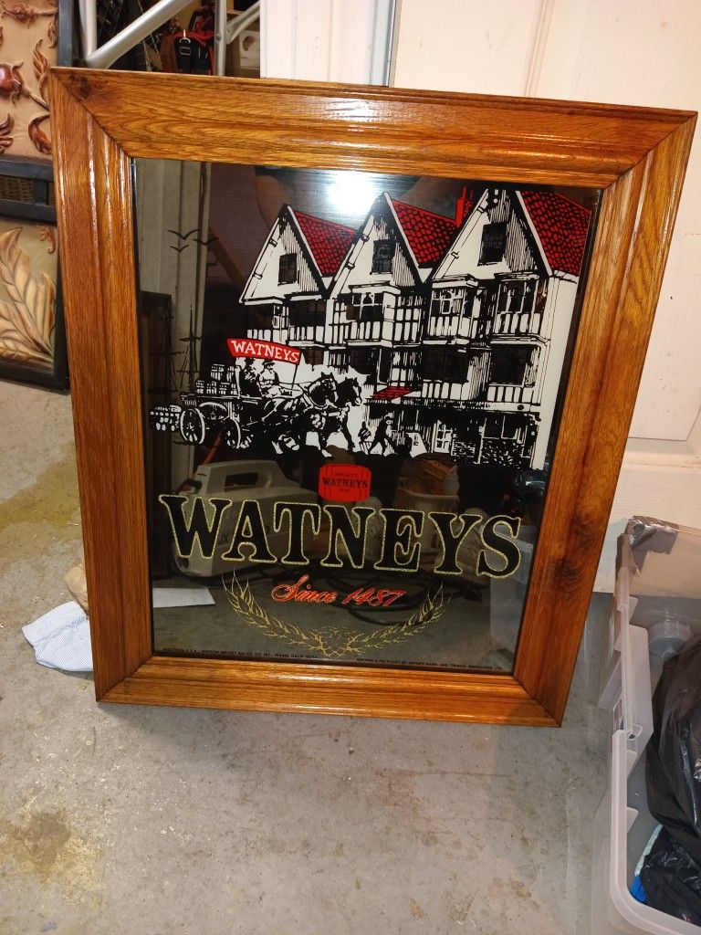 Watneys Beer Mirror Framed Since 148721x15London England Public Bar