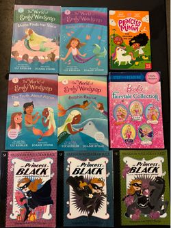 Kids Chapter Book Lot – Princess in Black, Emily Windsnap, Barbie & More (9 Books)