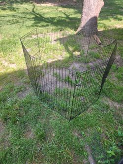 8-panel wire pet cage size (Height is 30 and width  is 61)