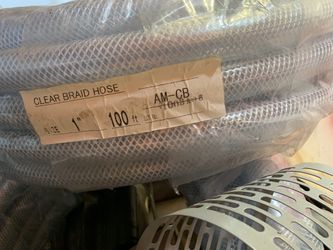 100ft Brand New Clear Braid Hose.