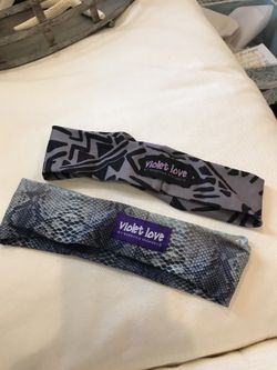 Violet love workout headbands 5 ea