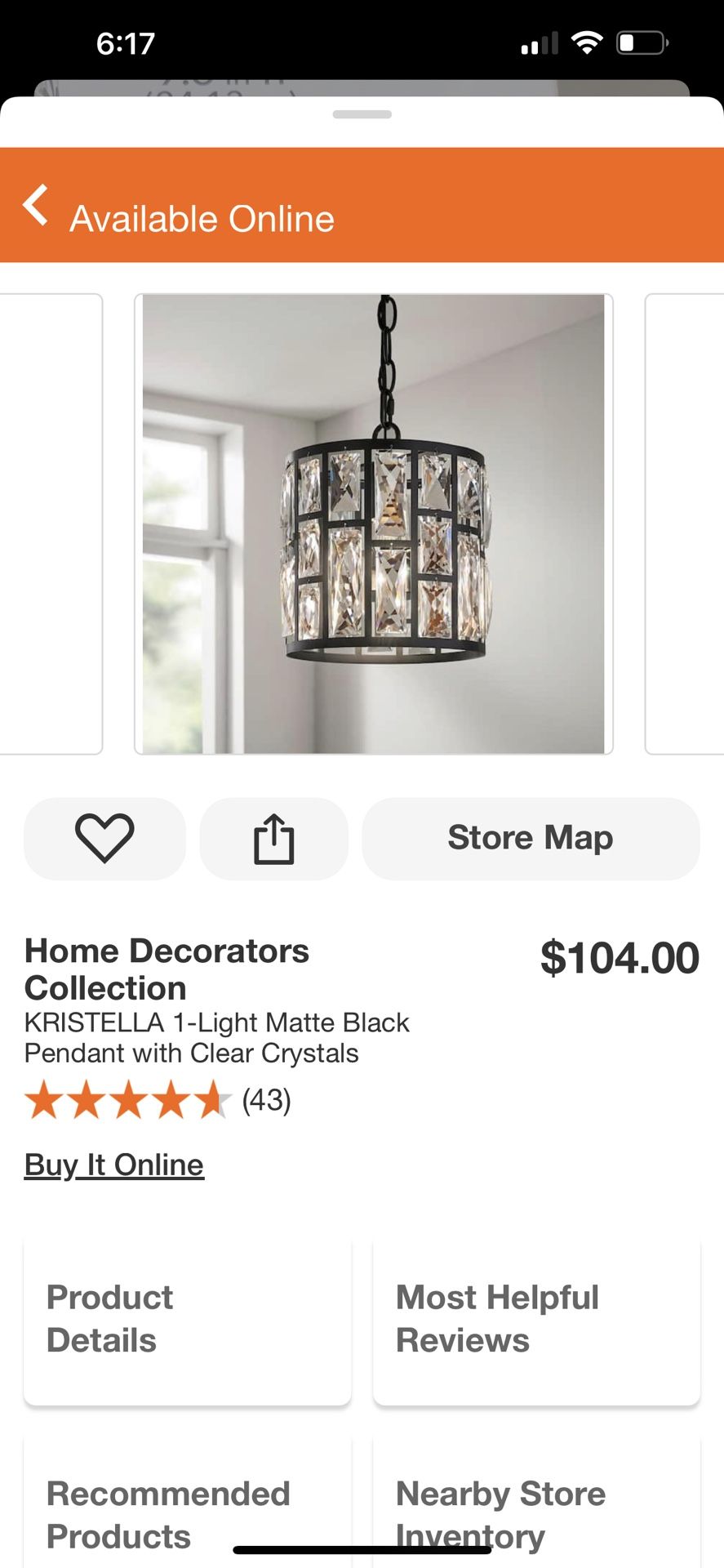 Kristella light Mini Pendant - Main Image