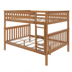 FREE Kids Bunk Bed- Natural Light Wood With Mattress