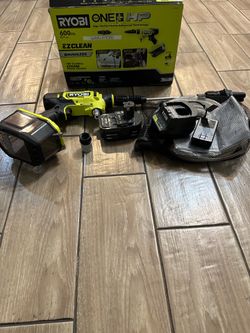 RYOBI ONE+ HP 18V Brushless EZClean 600 PSI 0.7 GPM Cordless Cold Water Power Cleaner With Battery And Charger (normal wear)