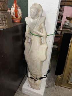 Carved Stone (Marble? Jade?) Mongolian Warrior
