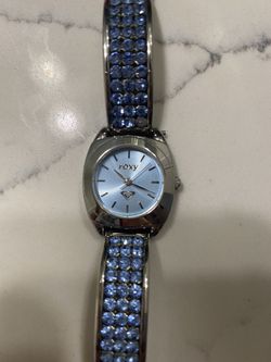 Roxy Quicksilver Junior/women Watch Blue Rhinestones