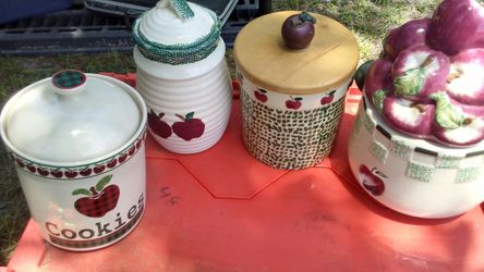 Apple Cookie Jars.