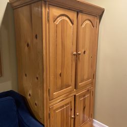 Solid Pine Media Cabinet